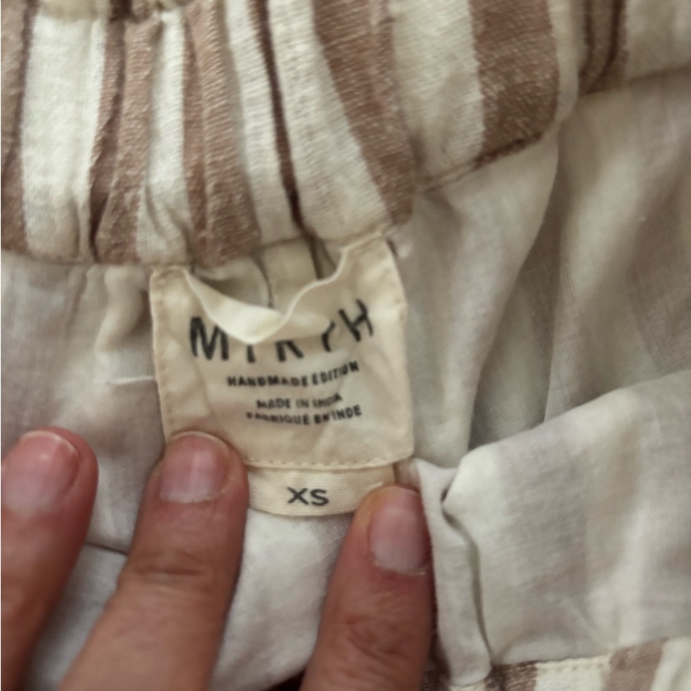 Striped Brown and White Women's Set - Picture 2 of 10